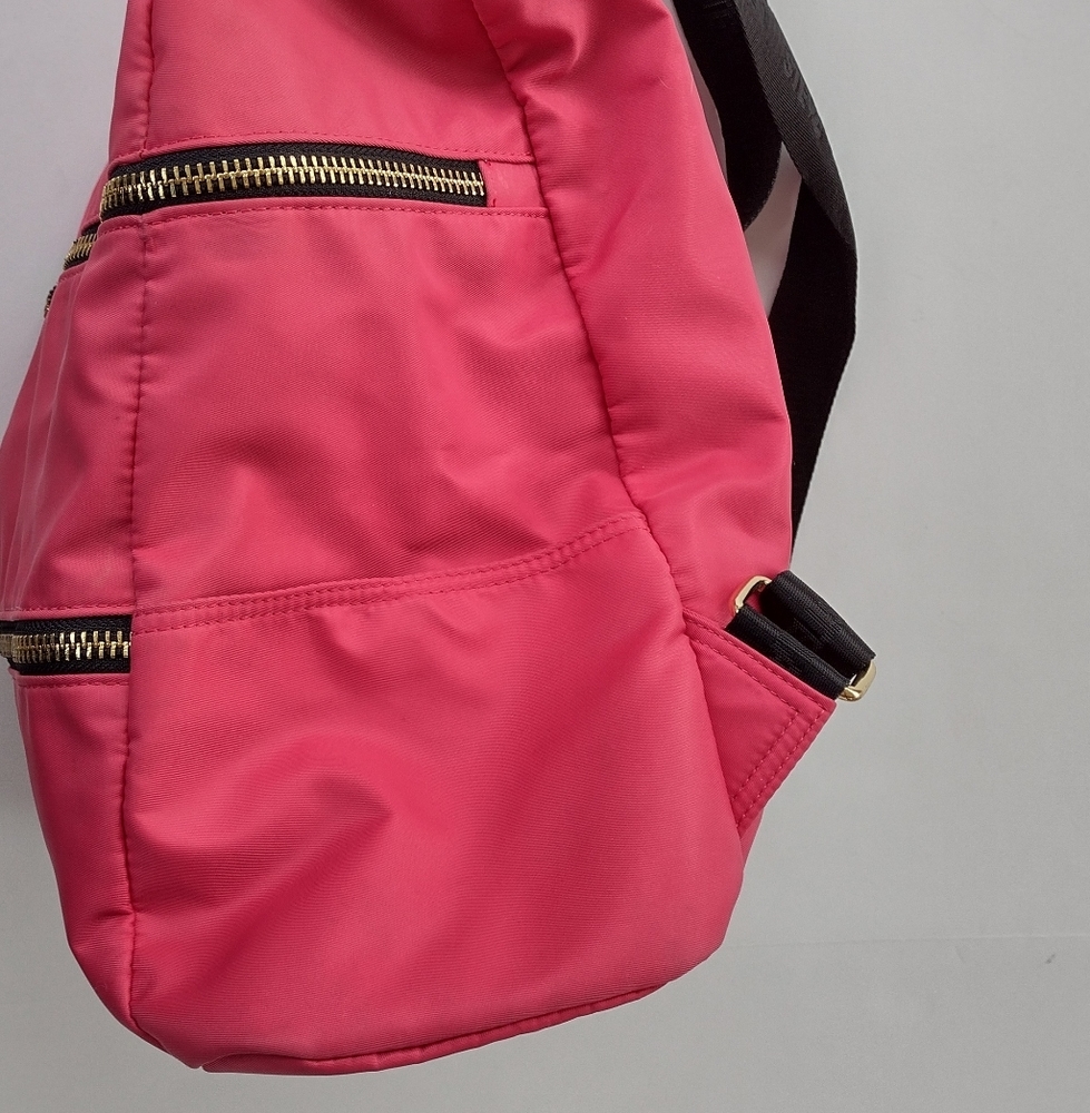 Steven Madden Nylon Logo Zipper Backpack - Picture 3 of 16